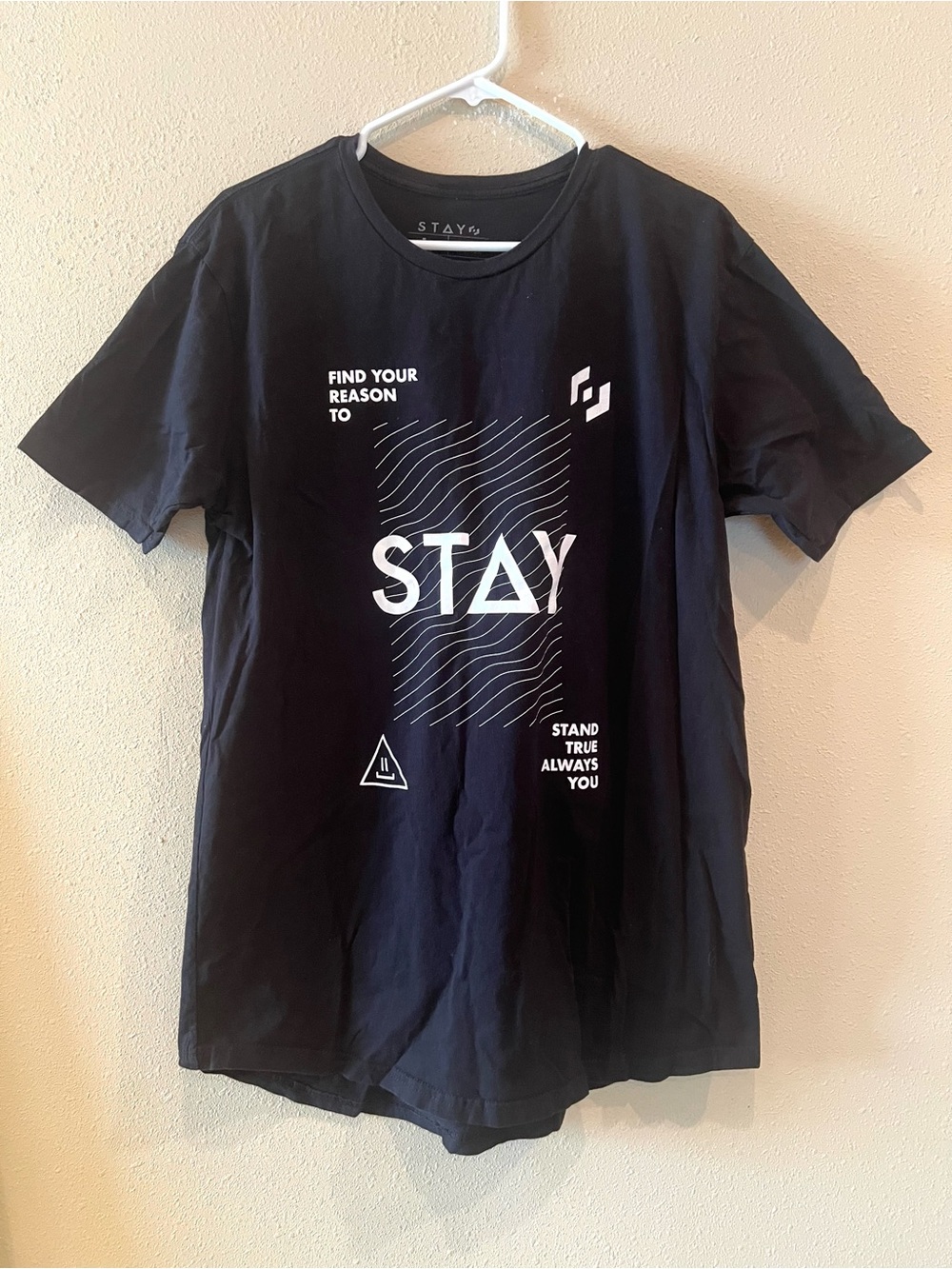 Stay Tee L Black STAY WEAR bold graphic print inspiration casual cotton chic